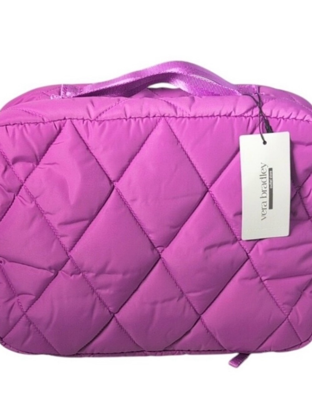 Vera Bradley purple Quilted Lay Flat bag